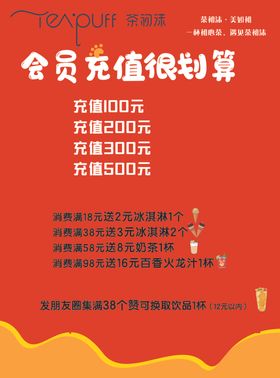 会员充值海报