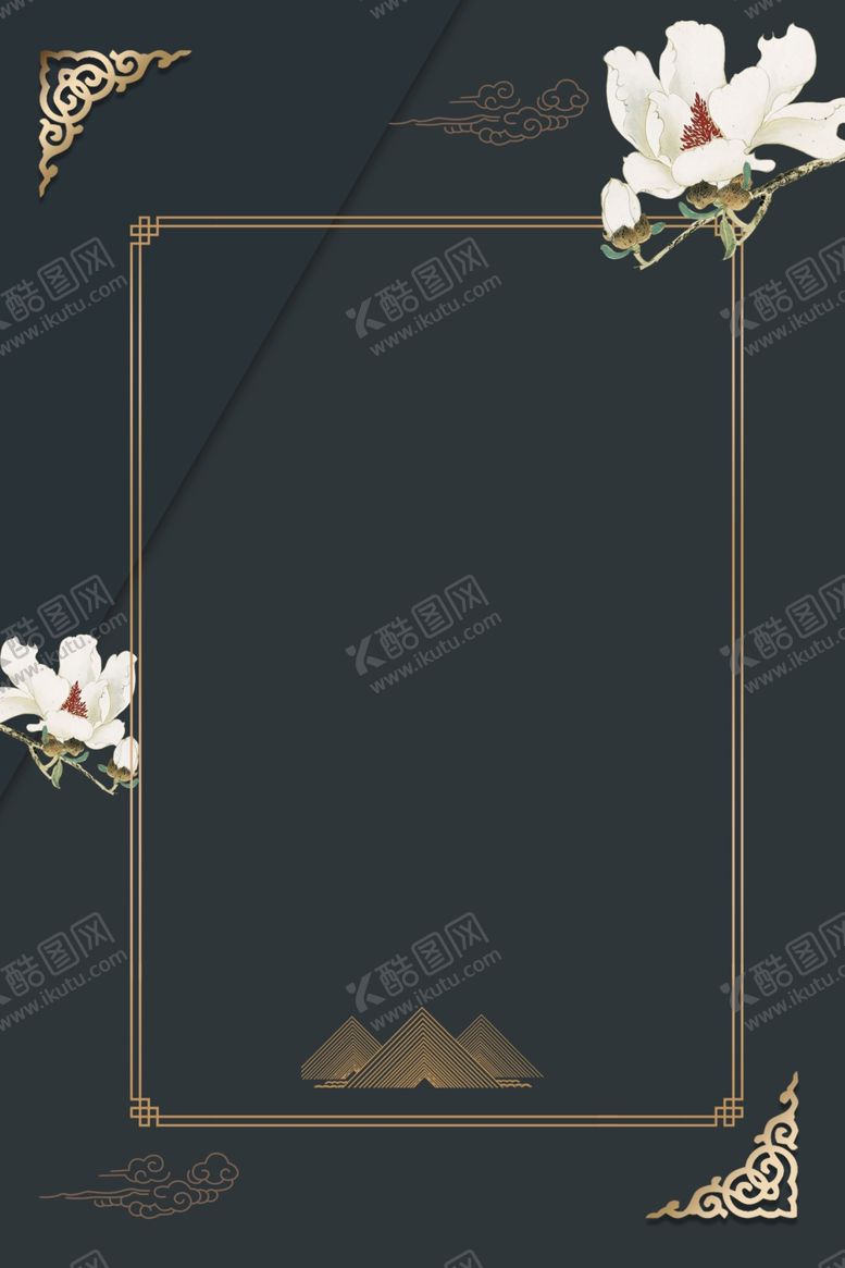 编号：94079307040000325045【酷图网】源文件下载-暗金古风国风传统高端背景素材