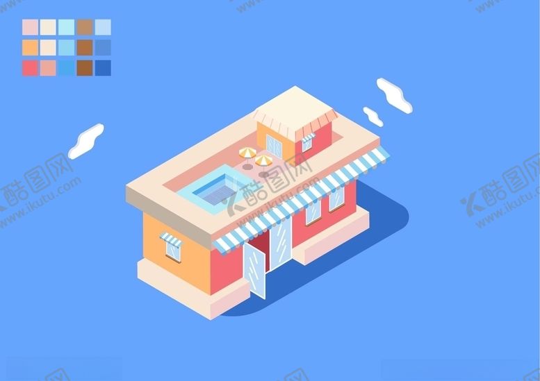 编号：12495609270812357299【酷图网】源文件下载-2.5D立体房子