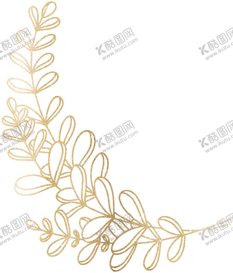 编号：62889904140712558431【酷图网】源文件下载-金色花边花纹