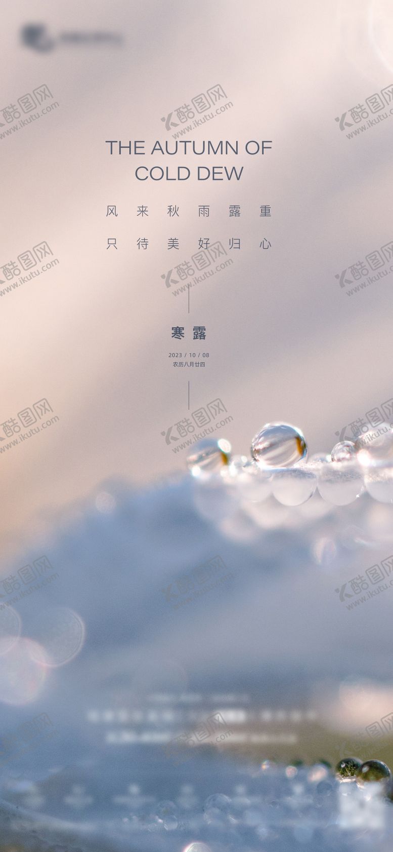 编号：96406709160502317840【酷图网】源文件下载-寒露节气海报