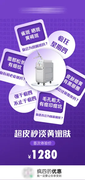 医美超皮秒海报