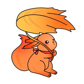 卡通松鼠插画