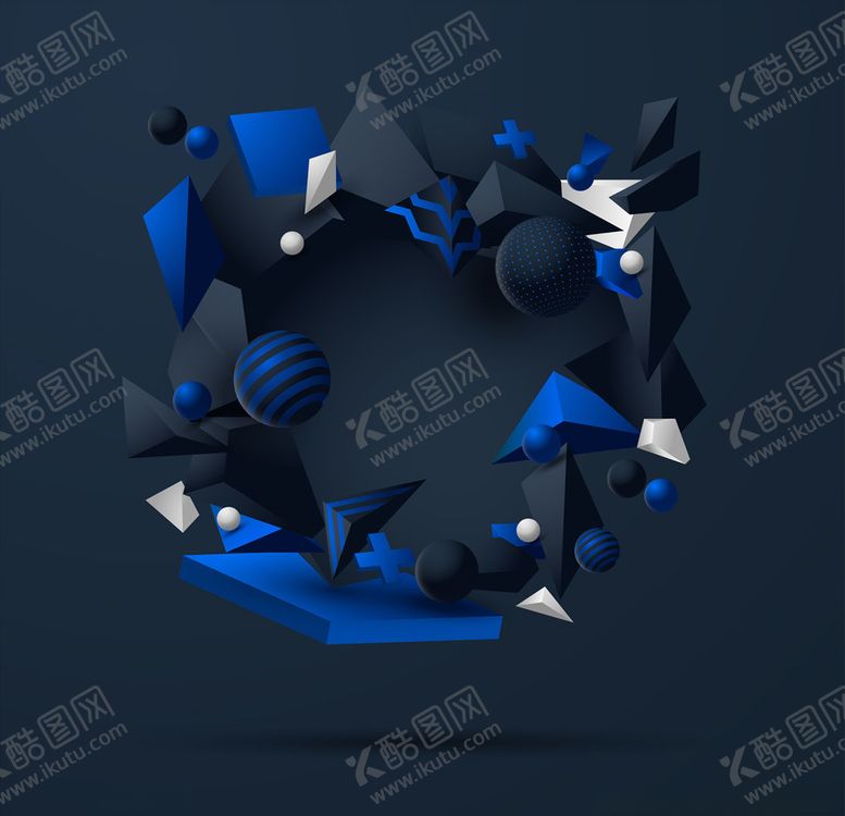 编号：47553710301941406486【酷图网】源文件下载-黑色几何背景