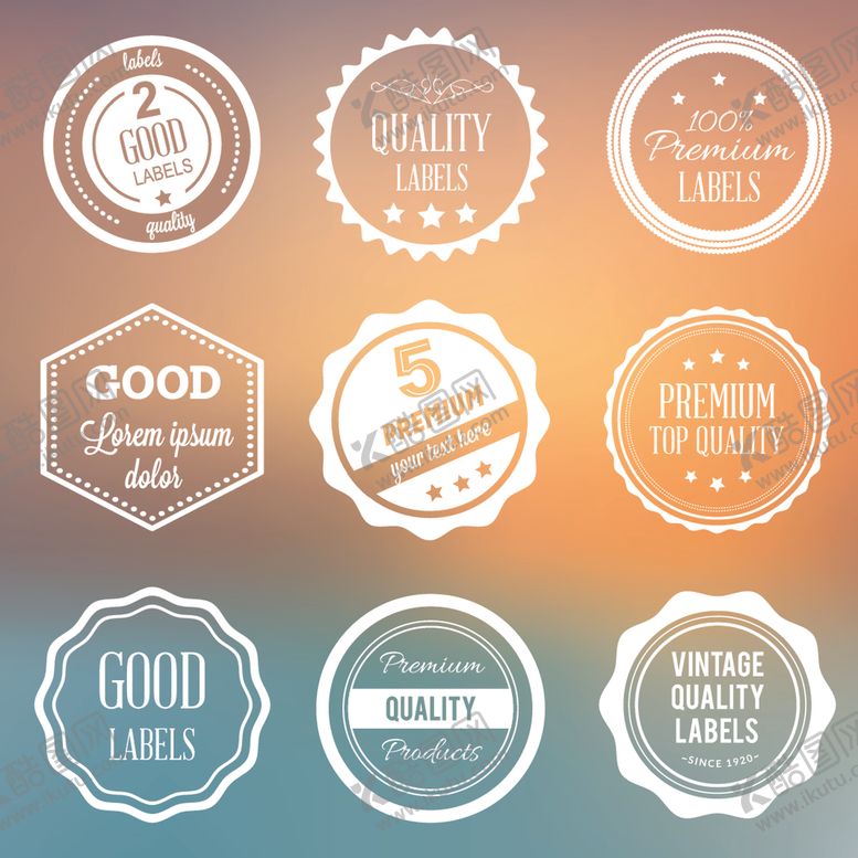 编号：84804410072303355935【酷图网】源文件下载-矢量标签素材