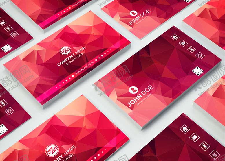 编号：61064209230428418035【酷图网】源文件下载-矢量名片模板