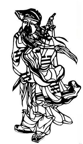 剪纸民俗人物文化艺术图案雕梁画柱团花