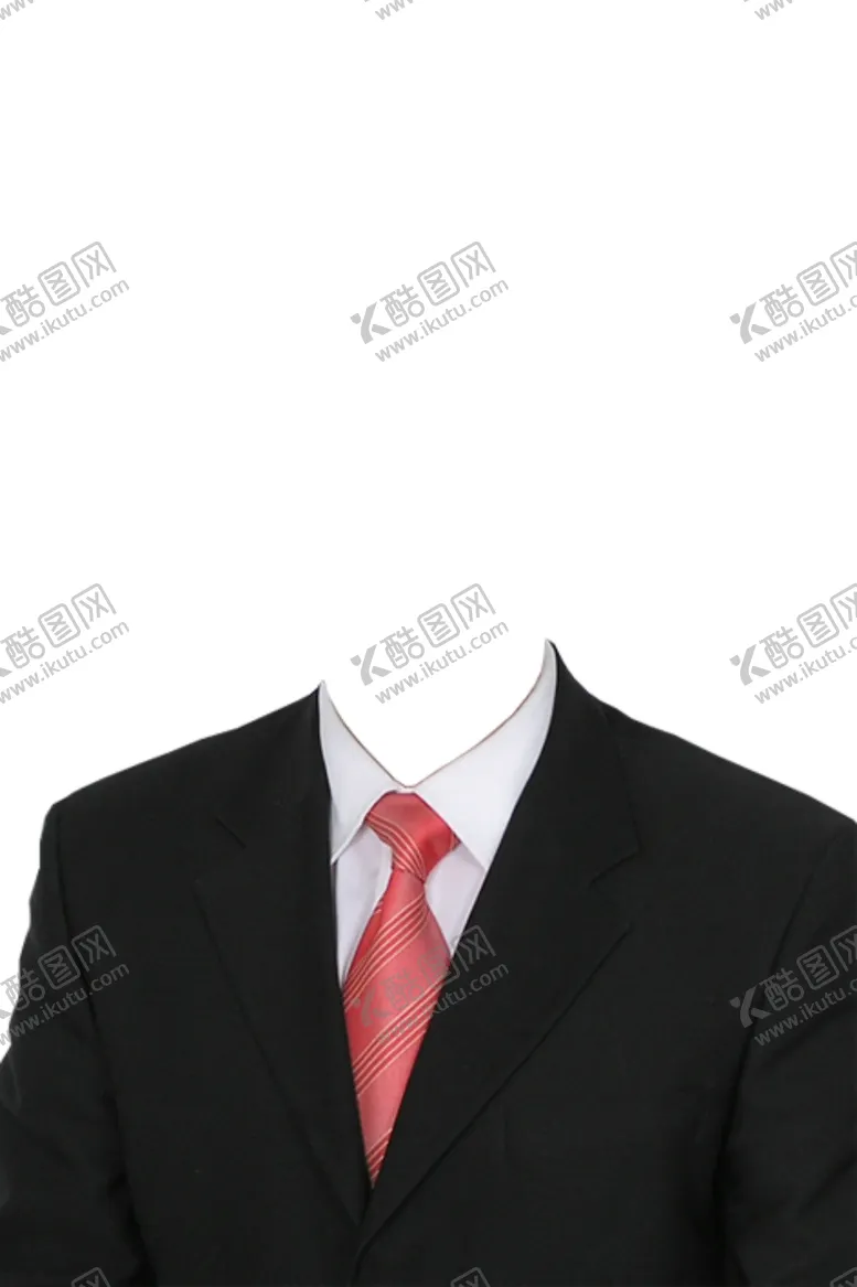 编号：61735306240542404003【酷图网】源文件下载-证件照半身西装psd模板