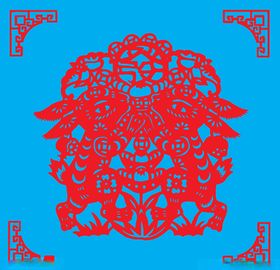 兔子剪纸
