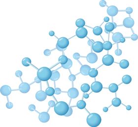 彩色分子结构背景