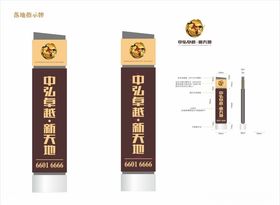 导视牌 落地三角牌