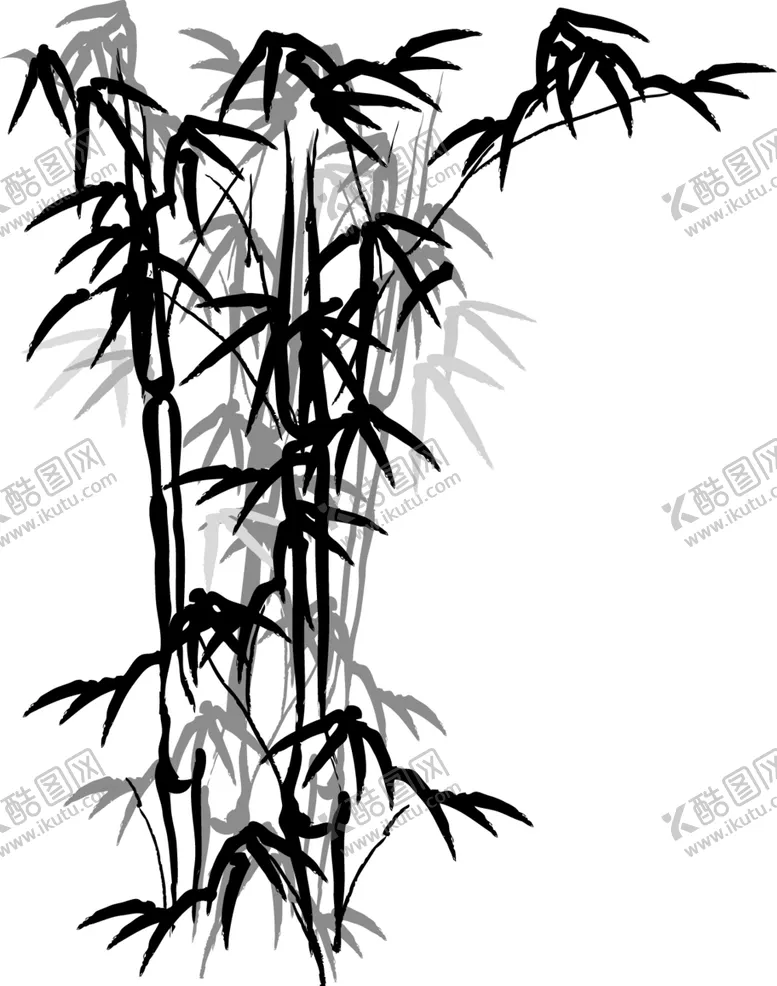 编号：44775604081950548338【酷图网】源文件下载-水墨竹子