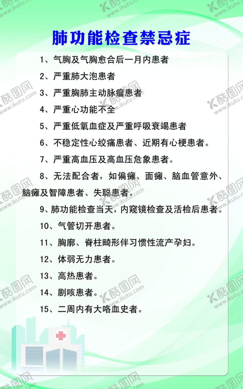 编号：40952809181017291853【酷图网】源文件下载-肺功能检查禁忌