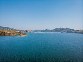 中国风莲叶湖面背景