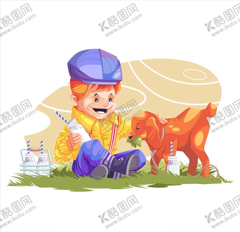 编号：93961210060614265069【酷图网】源文件下载-人与狗