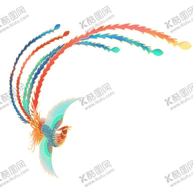 编号：84794010111228401336【酷图网】源文件下载-国潮凤凰插画