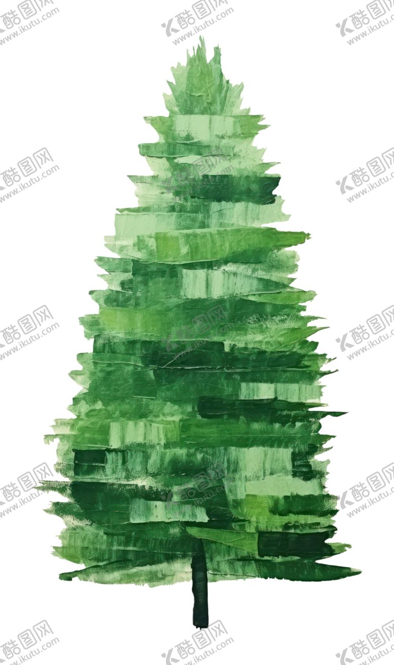 编号：66318212110131527101【酷图网】源文件下载-水彩圣诞树