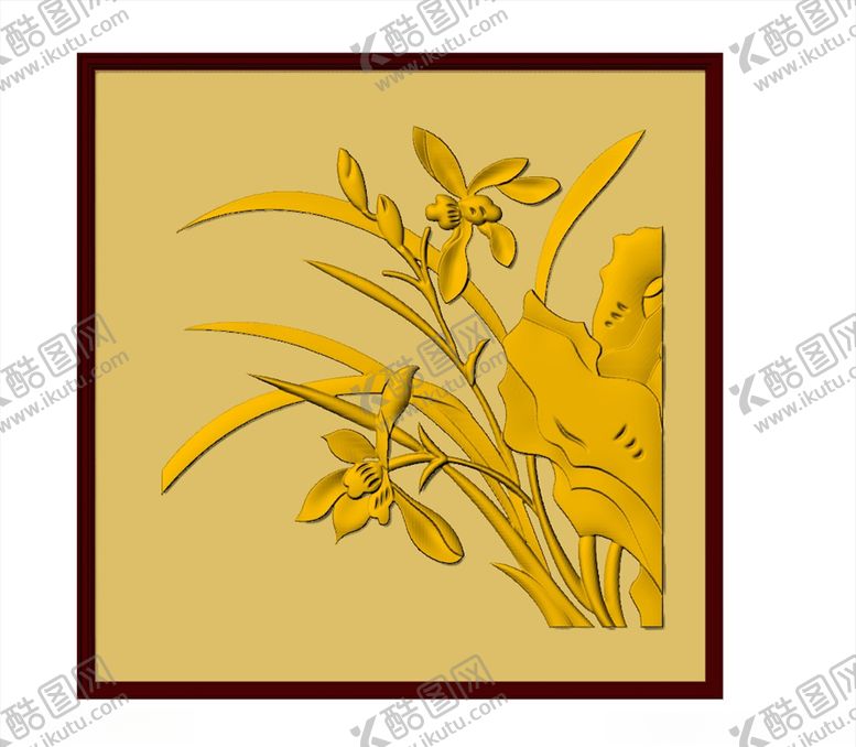 编号：90028407122028247531【酷图网】源文件下载-CAD装饰花立体画