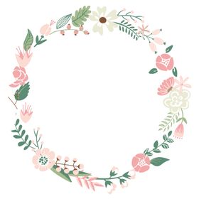 绿植花环素材