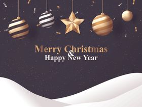 圣诞节海报促销素材音乐网球