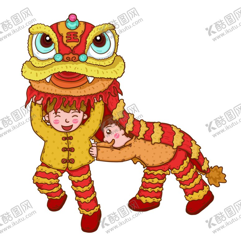 编号：84277912161121599783【酷图网】源文件下载-舞狮插画