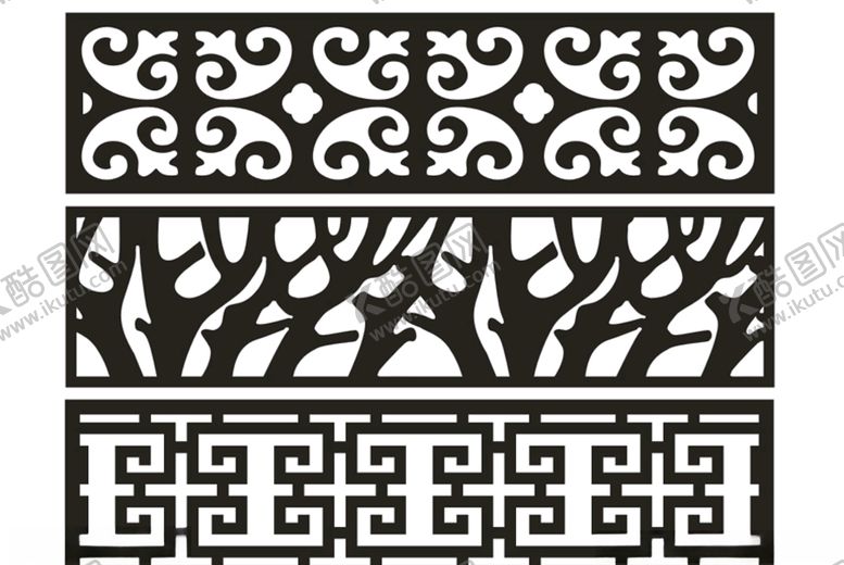 编号：86272107132317029123【酷图网】源文件下载-隔断花玻璃花雕刻花墙花