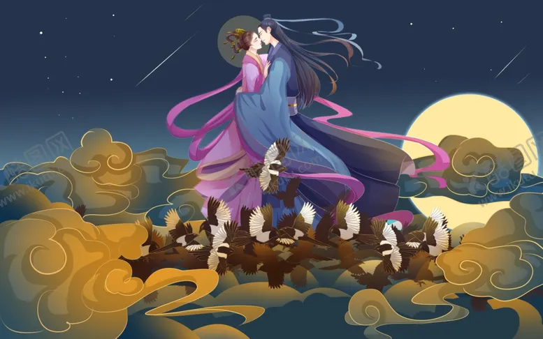 编号：77298404281408385943【酷图网】源文件下载-七夕插画