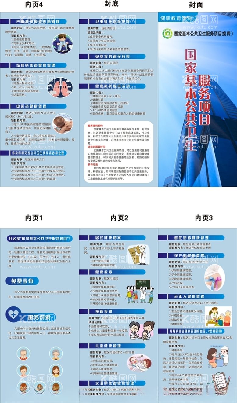 编号：77236303220346185553【酷图网】源文件下载-国际基本公共卫生折页