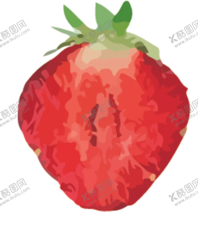 编号：75460310021345075331【酷图网】源文件下载-草莓水果蔬菜切片局部展示矢量图