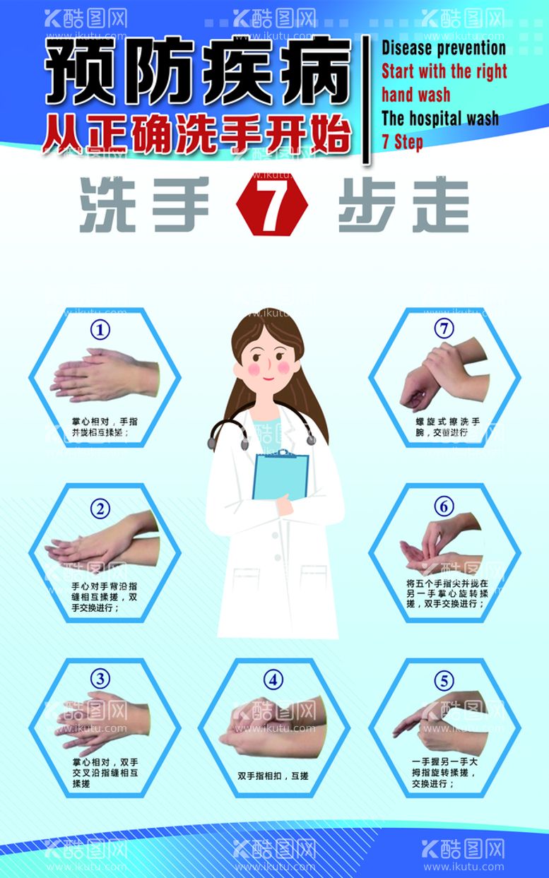 编号：35796809250619438254【酷图网】源文件下载-七步洗手法