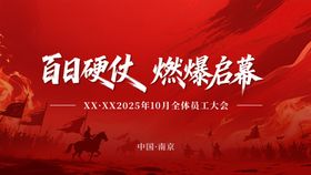 美业誓师大会军令状活动背景板