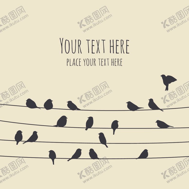 编号：50747805062204295035【酷图网】源文件下载-小鸟剪影