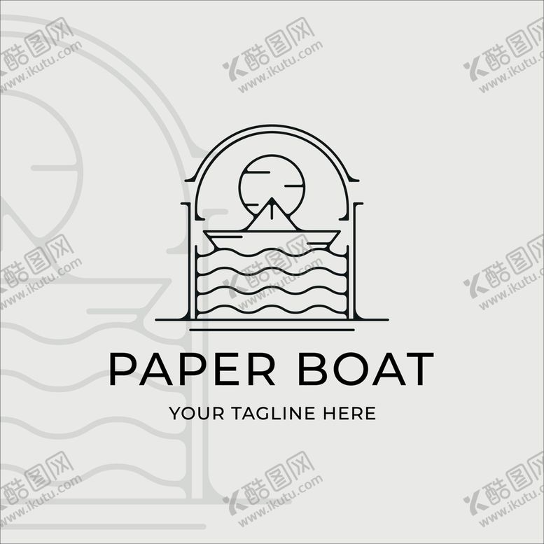 编号：10944101240540478350【酷图网】源文件下载-纸船logo