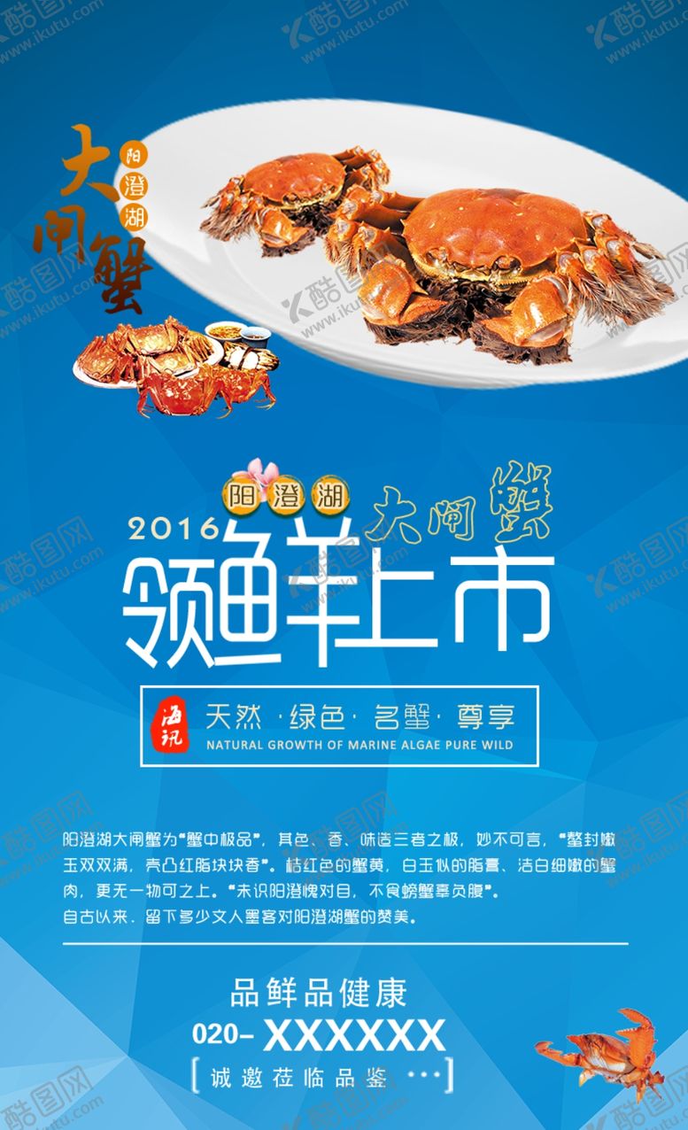 编号：93545210062014393104【酷图网】源文件下载-大闸蟹海报