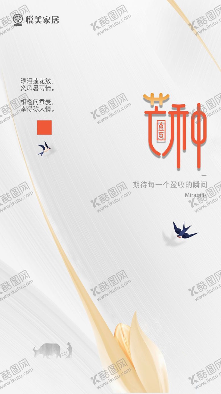 编号：19690409150747269273【酷图网】源文件下载-芒种海报