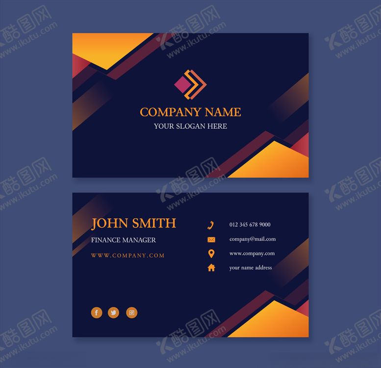 编号：27979809270228253019【酷图网】源文件下载-黑色名片