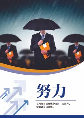 企业文化励志展板励志海报背景展板