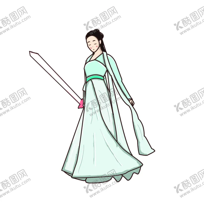 编号：94390504010212132312【酷图网】源文件下载-古代女子