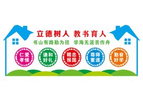 校园文化墙阅读学海无涯明礼仪阅览室