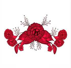 图案花型花朵印花滕图符号