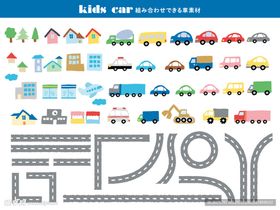 幼儿汽车贴纸套装图案