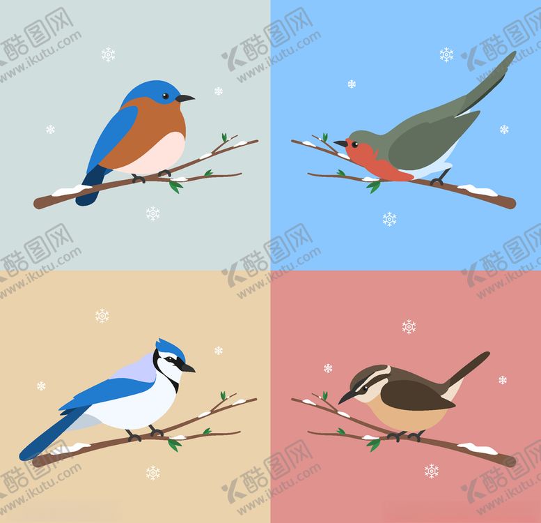 编号：36473509111449151943【酷图网】源文件下载-卡通小鸟