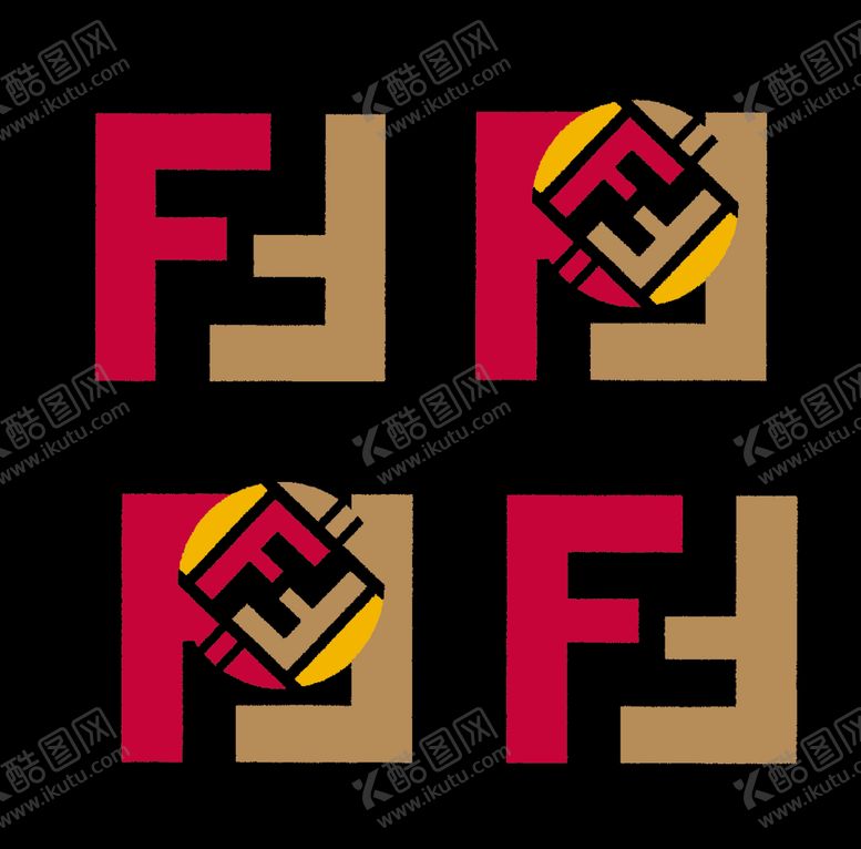 编号：87779607061249206603【酷图网】源文件下载-F芬迪经典字母放大镜