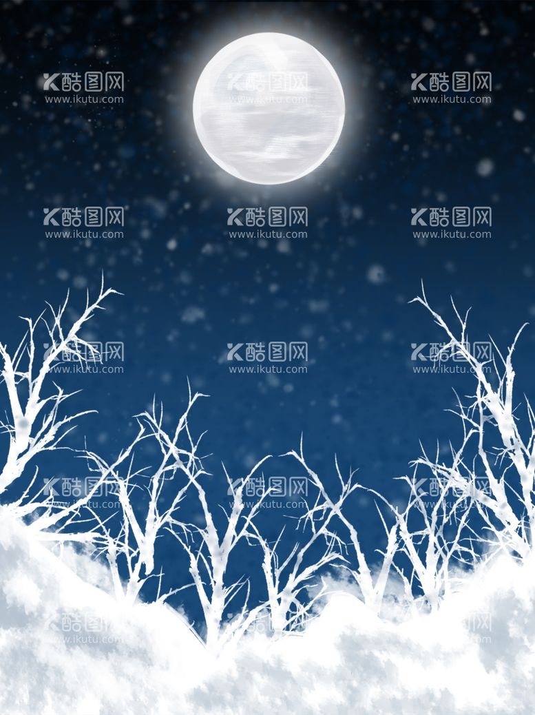 编号：58679411301106106730【酷图网】源文件下载-雪夜背景