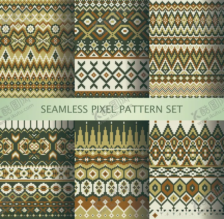 编号：94549011021856246400【酷图网】源文件下载-民族风几何图案设计素材