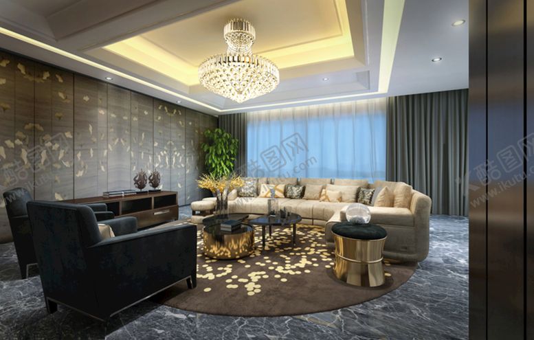 编号：40663309300201212223【酷图网】源文件下载-后现代客厅家装客厅效果