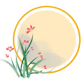 中国风花纹花边边框素材