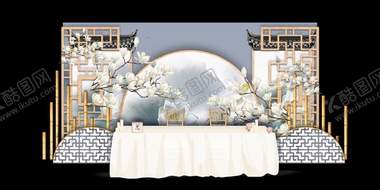 编号：67812607071944567080【酷图网】源文件下载-水墨新中国风婚礼设计背景
