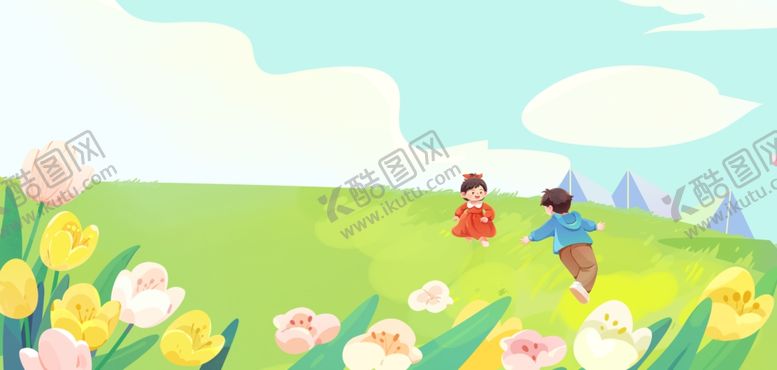 编号：80252001050159071557【酷图网】源文件下载-春日出游背景