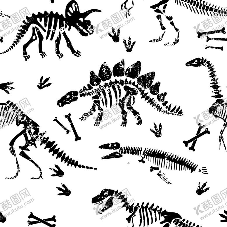 编号：96571109242233278674【酷图网】源文件下载-恐龙化石底纹